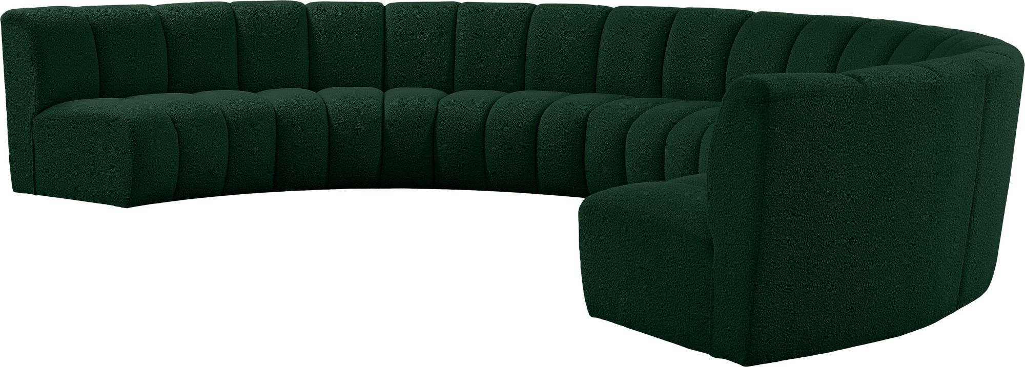 Infinity 183" 7-Piece Boucle Fabric Sectional