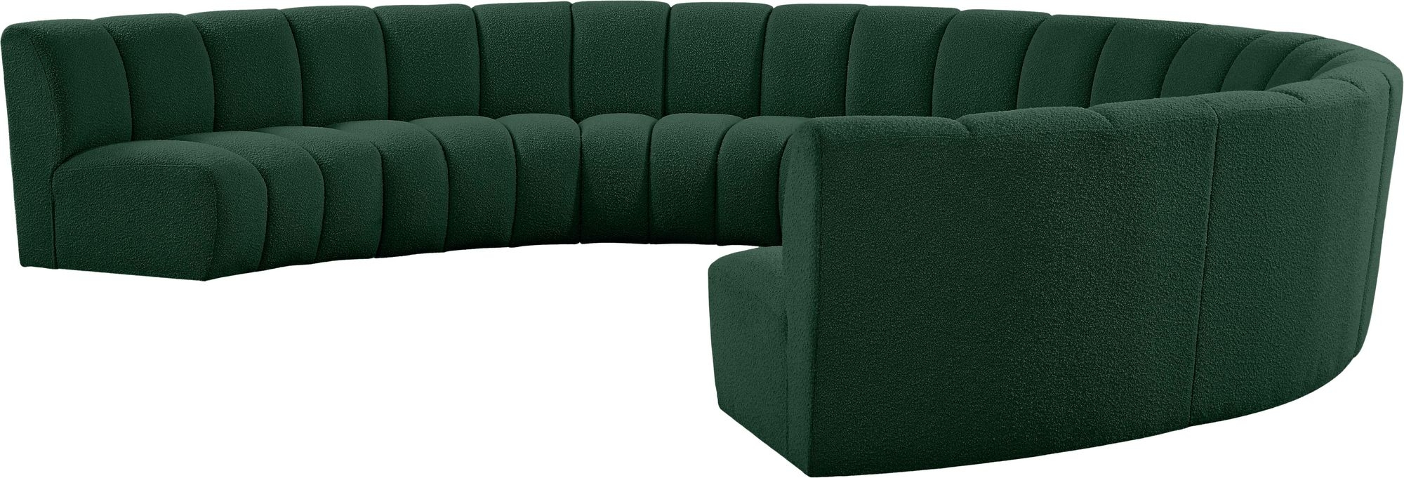 Infinity 183" 8-Piece Boucle Fabric Sectional Sofa