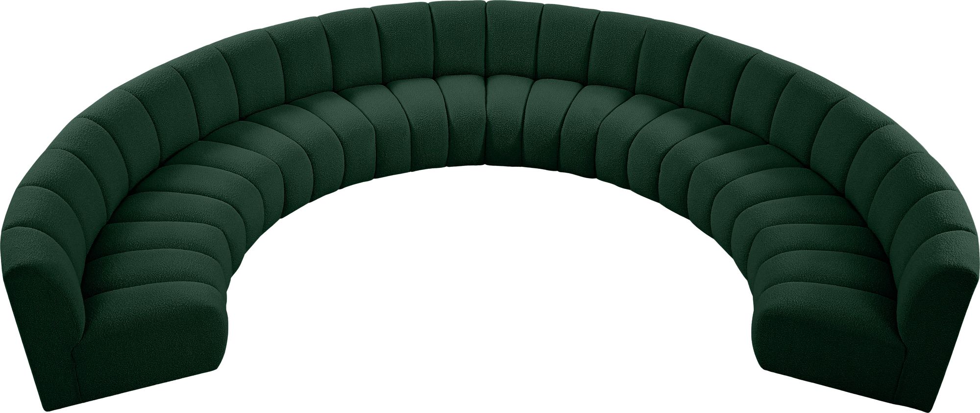 Infinity 183" 8-Piece Boucle Fabric Sectional