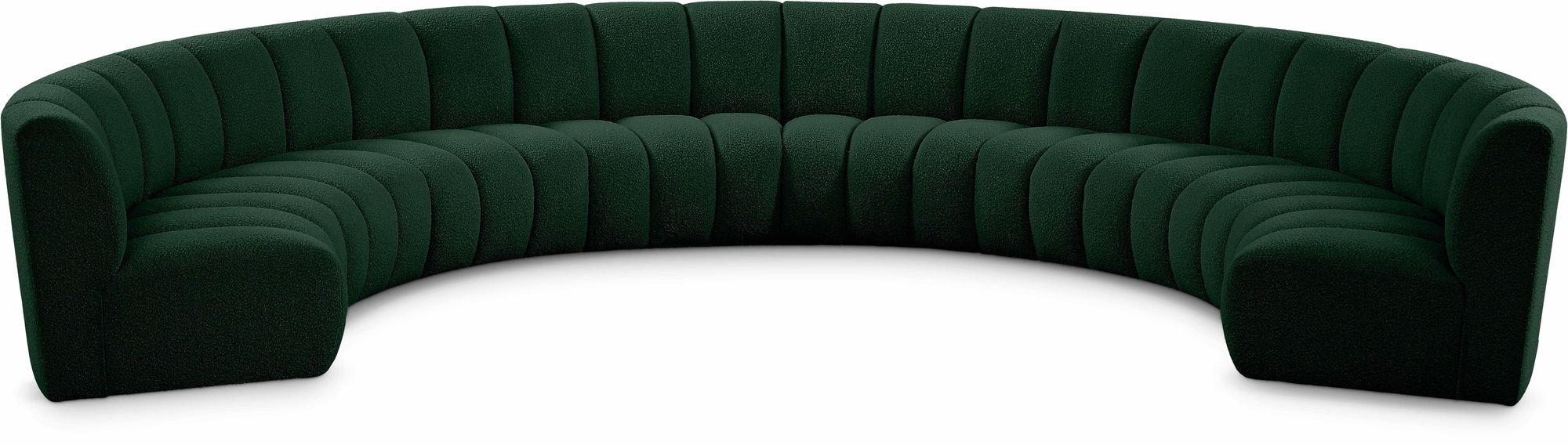 Infinity 183" 8-Piece Boucle Fabric Sectional Sofa