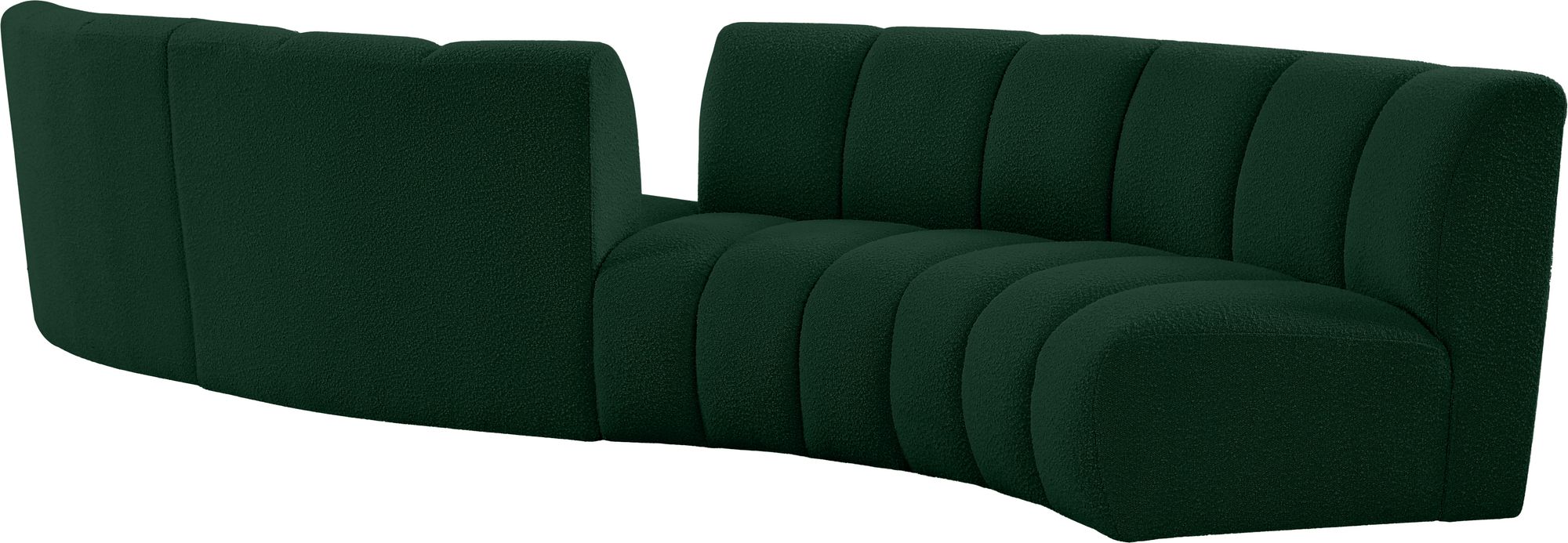 Infinity 154" 4-Piece Boucle Fabric Sectional
