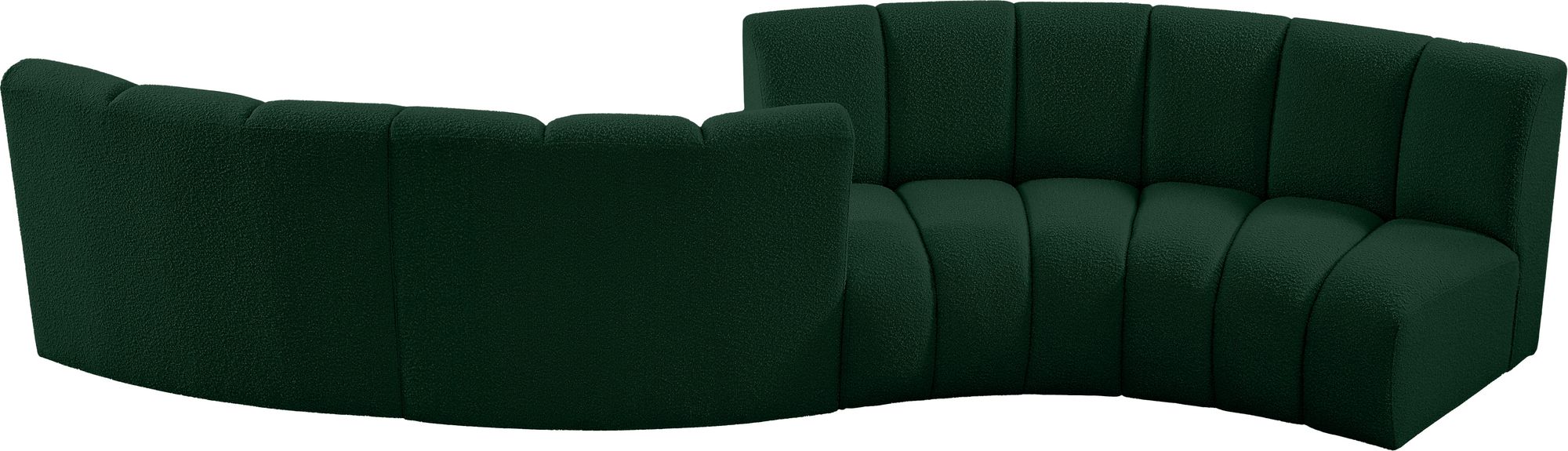 Infinity 154" 4-Piece Boucle Fabric Sectional