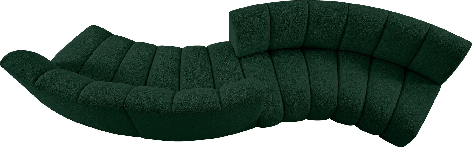 Infinity 154" 4-Piece Boucle Fabric Sectional
