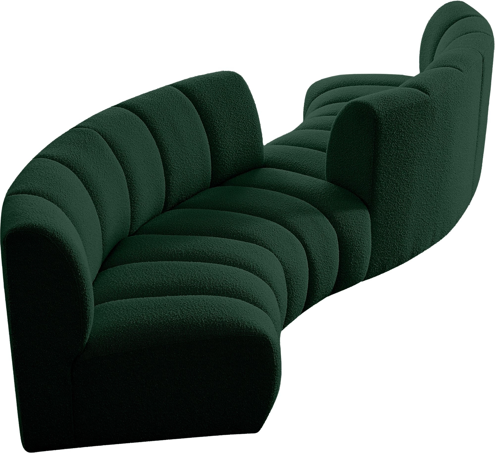 Infinity 154" 4-Piece Boucle Fabric Sectional