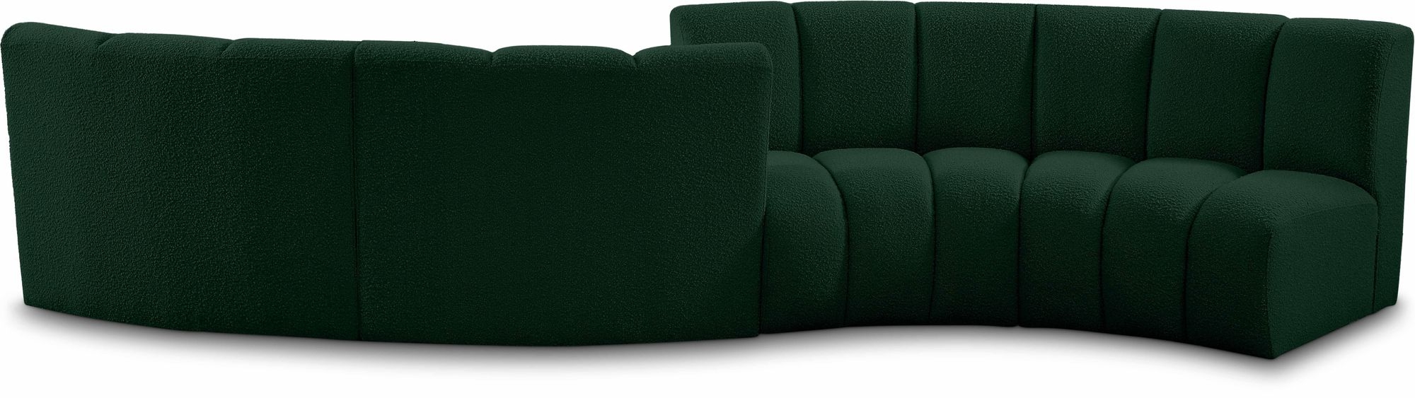 Infinity 154" 4-Piece Boucle Fabric Sectional
