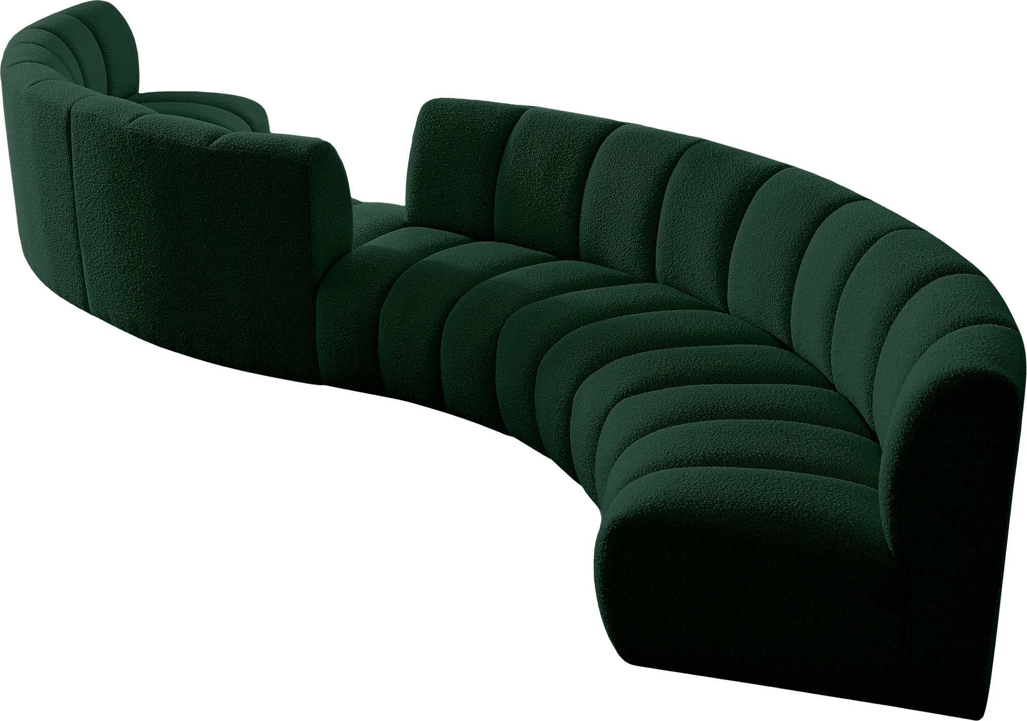 Infinity 217" 6-Piece Boucle Fabric Sectional