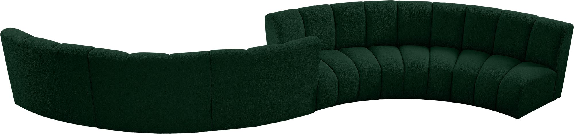 Infinity 217" 6-Piece Boucle Fabric Sectional