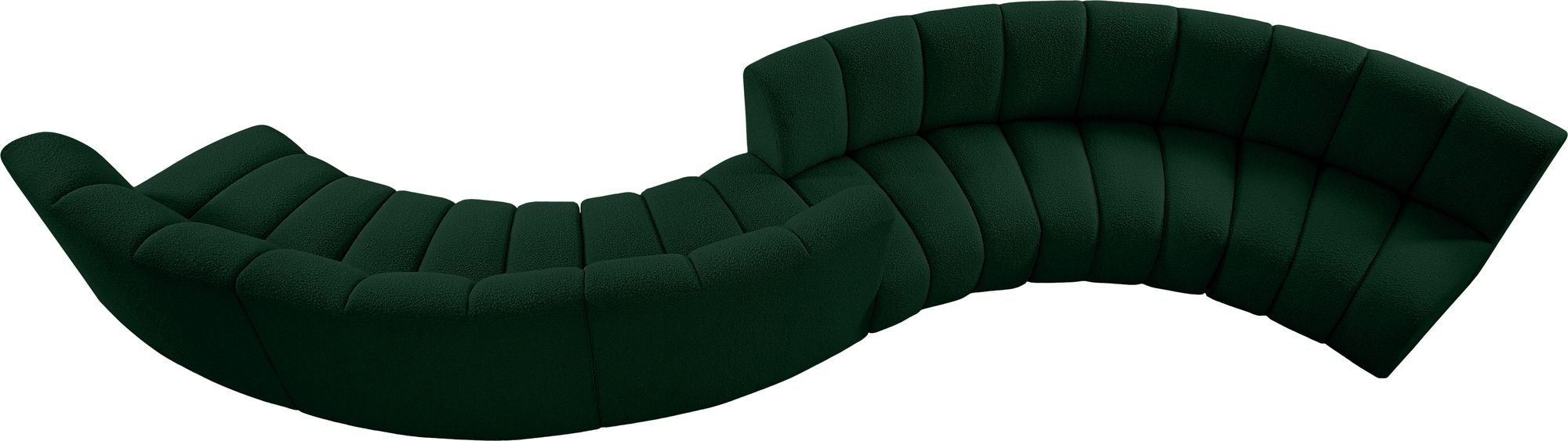 Infinity 217" 6-Piece Boucle Fabric Sectional Sofa