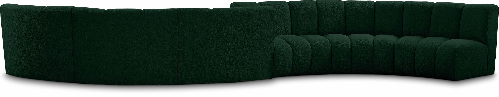 Infinity 217" 6-Piece Boucle Fabric Sectional Sofa