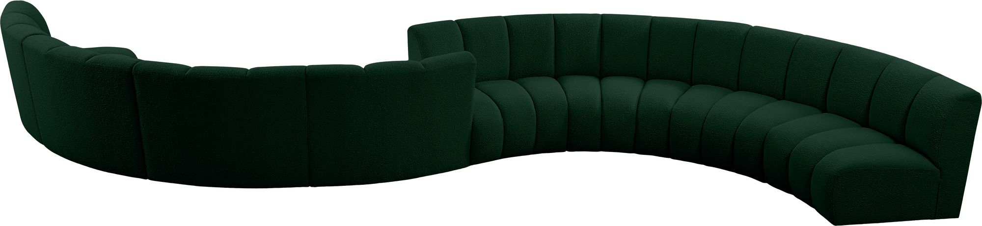 Infinity 268" 8-Piece Boucle Fabric Sectional