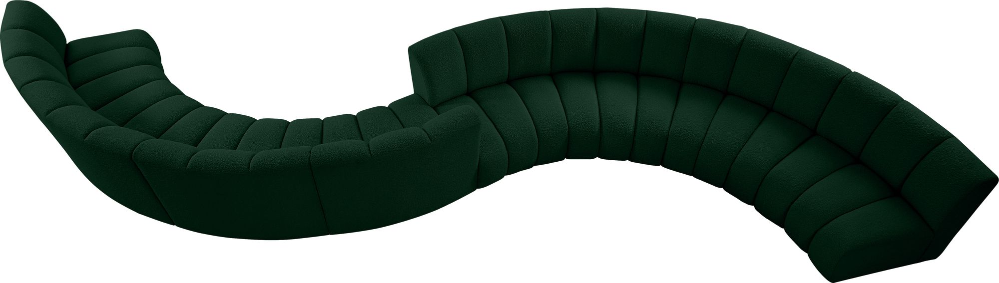 Infinity 268" 8-Piece Boucle Fabric Sectional
