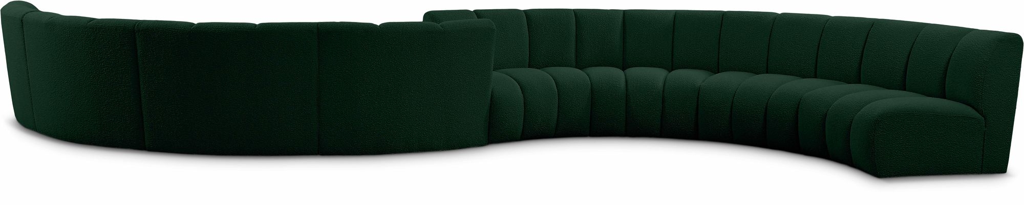 Infinity 268" 8-Piece Boucle Fabric Sectional Sofa