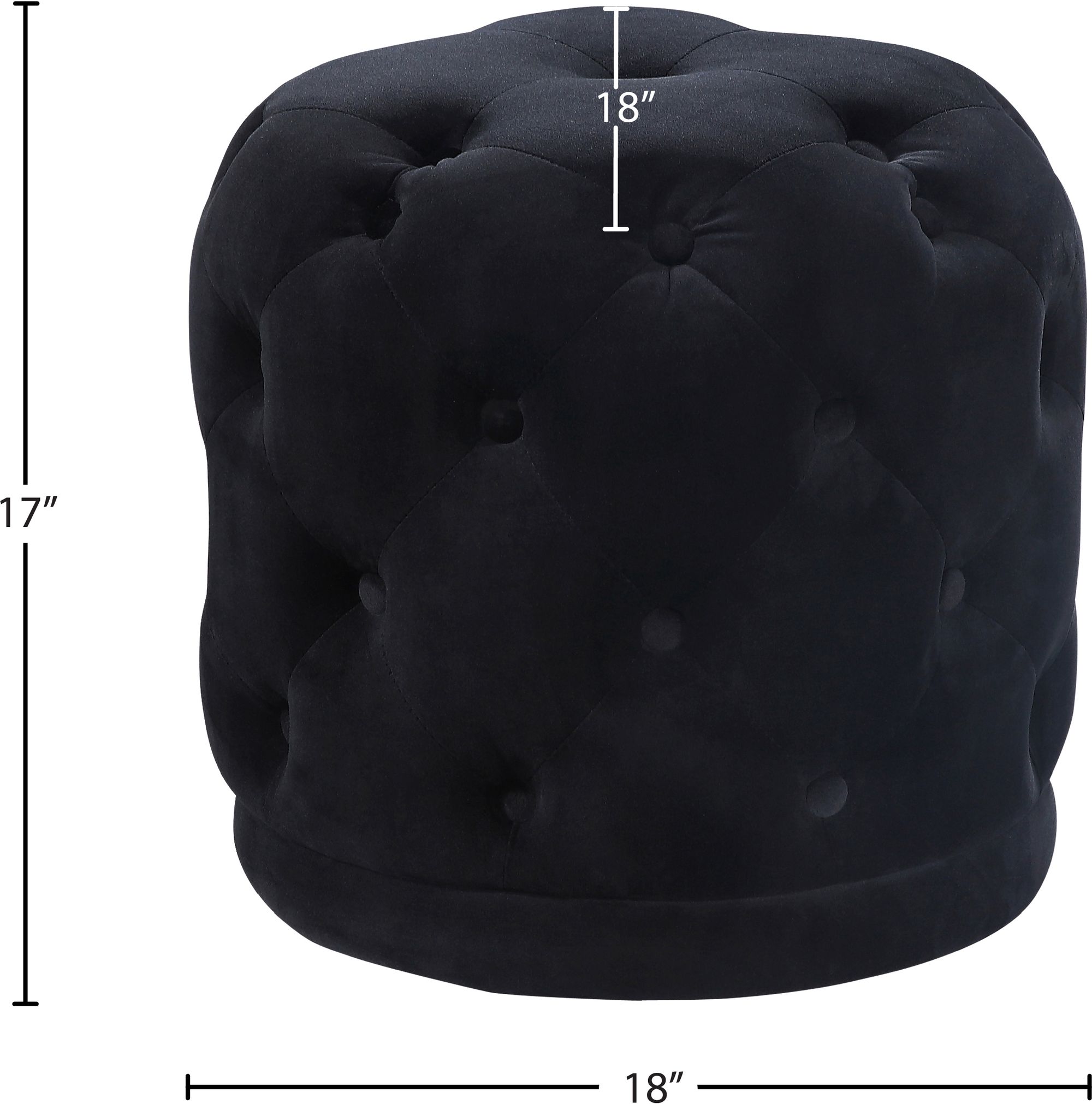 Harper Velvet Ottoman/Stool