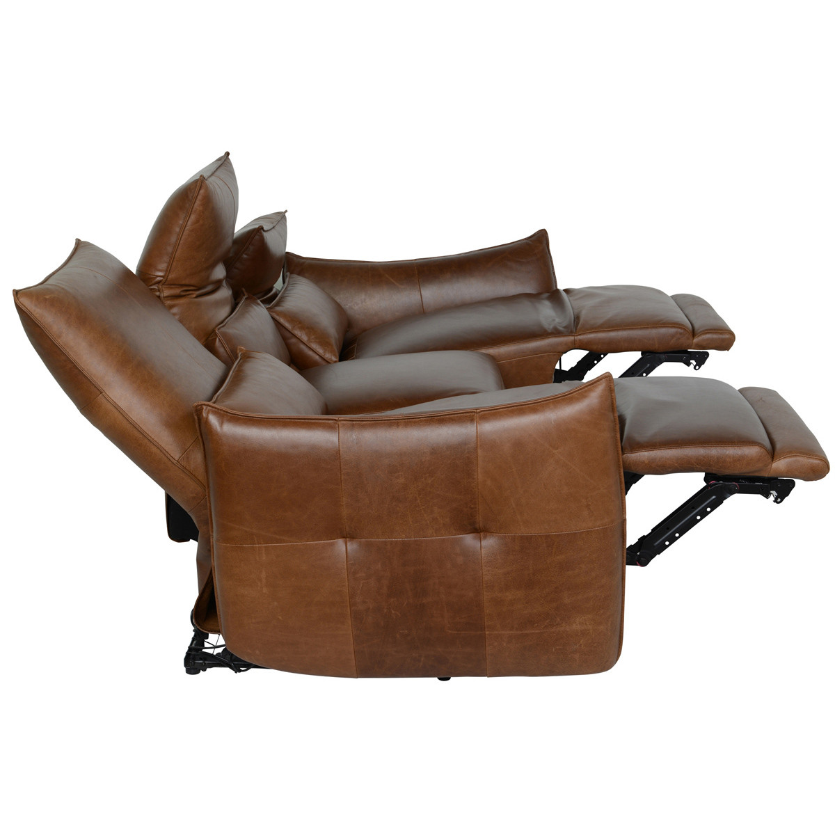 Amsterdam Top Grain Leather Recliner Sofa