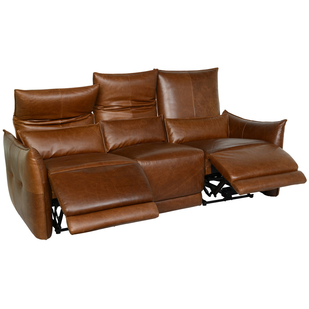 Amsterdam Top Grain Leather Recliner Sofa
