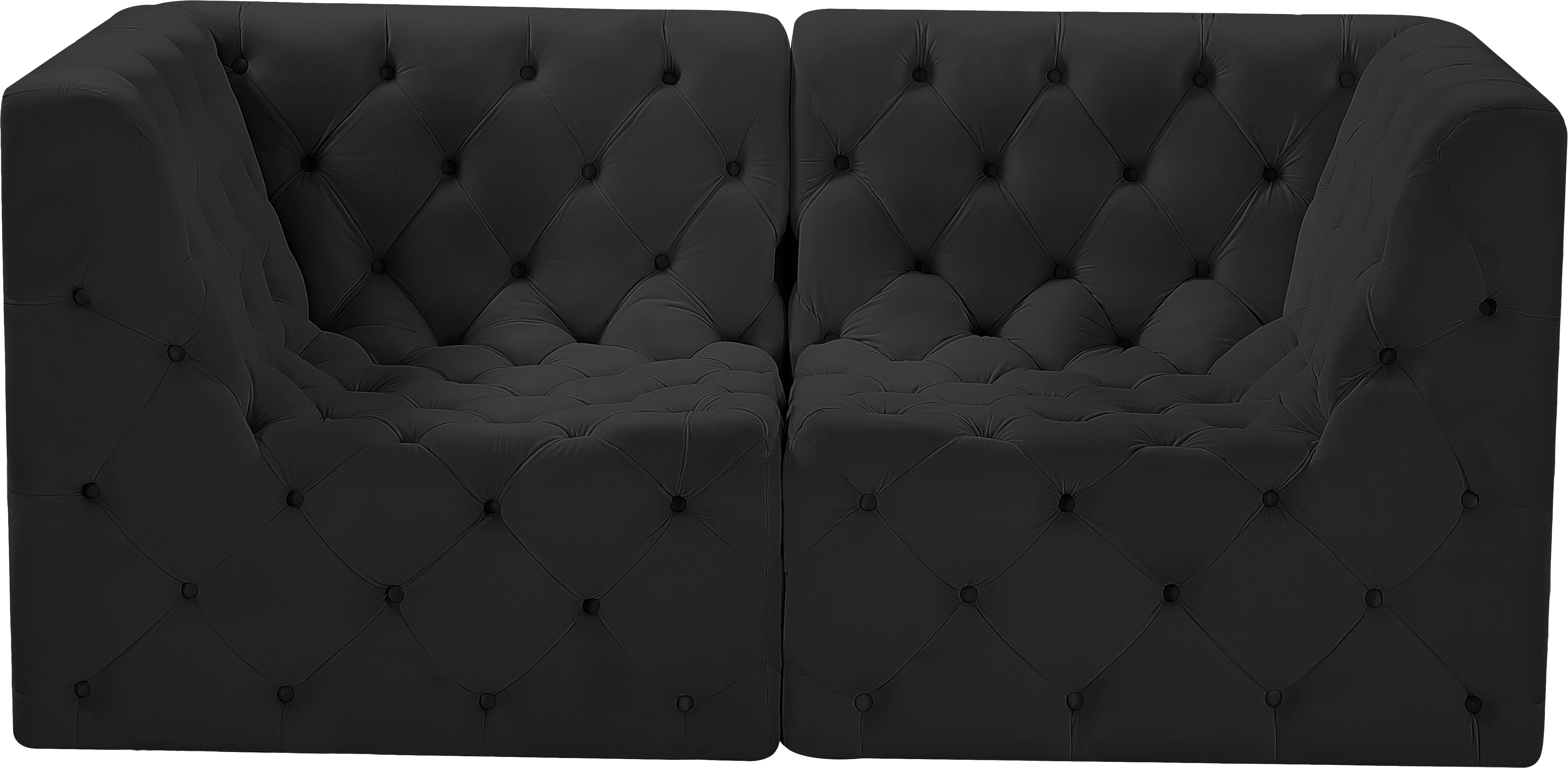 Tuft 70" Velvet Modular Sofa