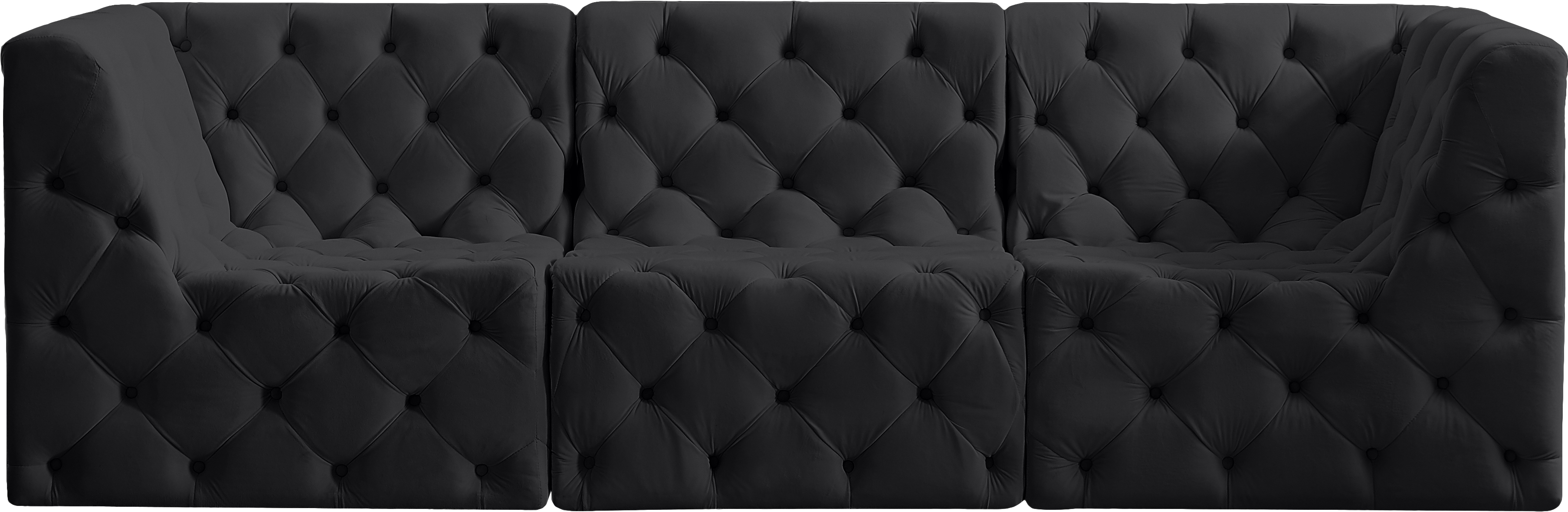 Tuft 99" Velvet Modular Sofa