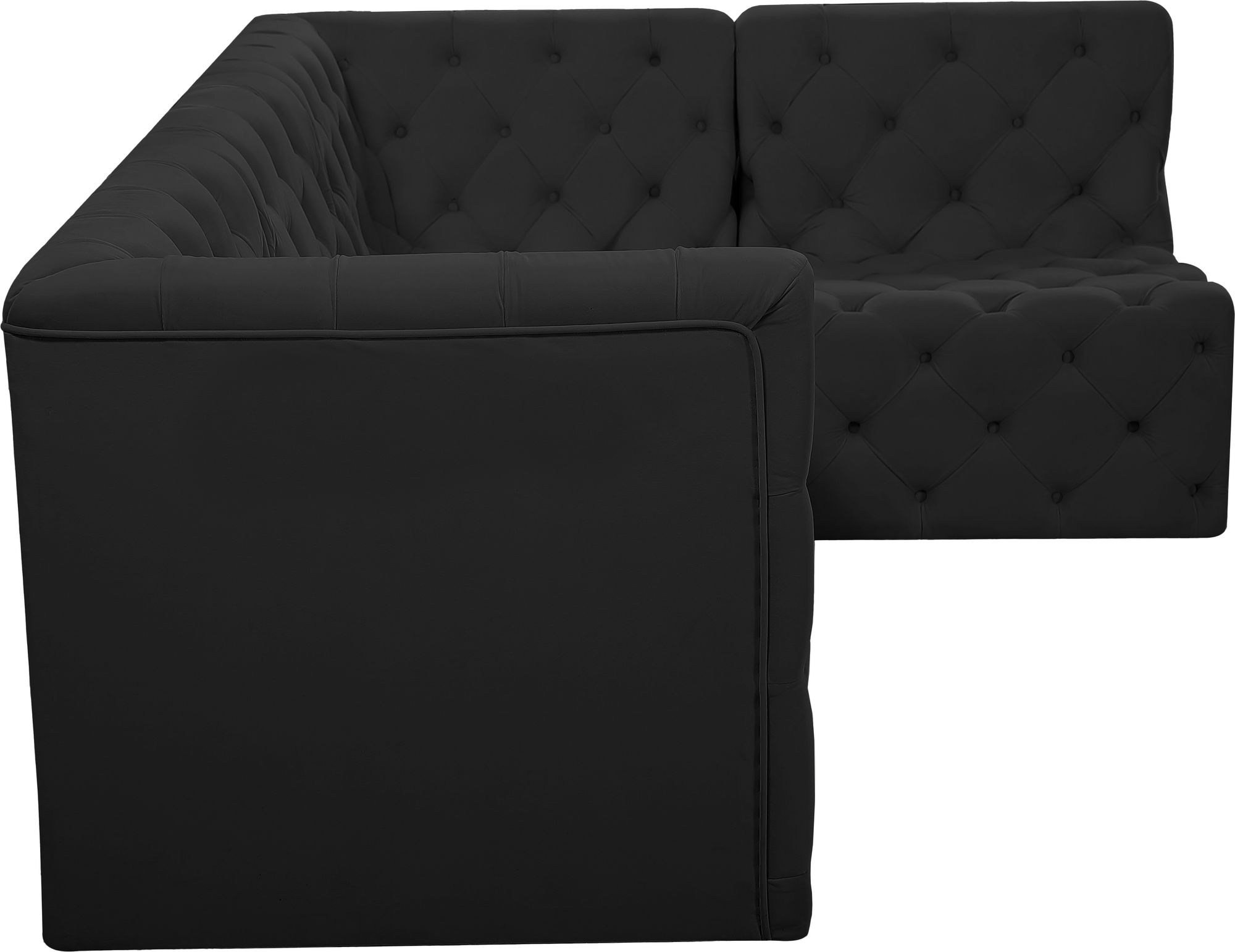 Tuft 99" 4-Piece Velvet Modular Sectional
