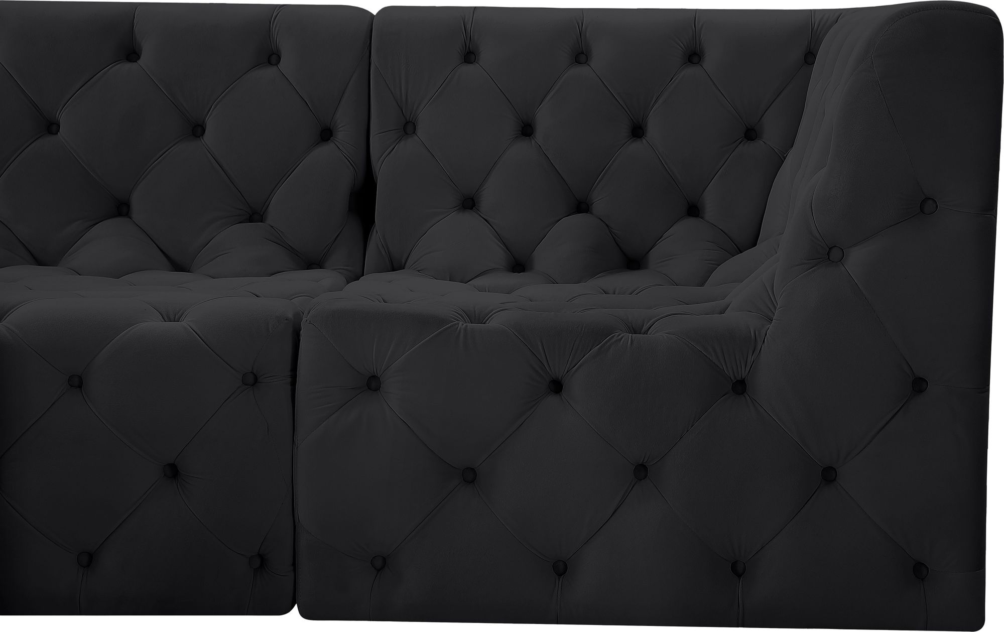 Tuft 99" 4-Piece Velvet Modular Sectional