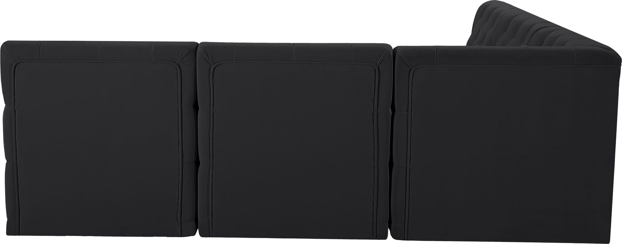 Tuft 93" 5-Piece Velvet Modular Armless Sectional