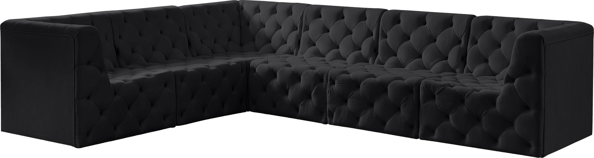 Tuft 128" 6-Piece Velvet Modular Sectional