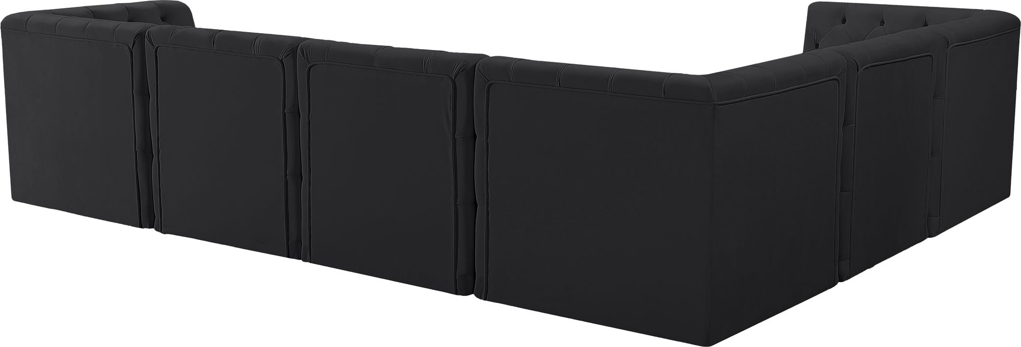Tuft 128" 6-Piece Velvet Modular Sectional