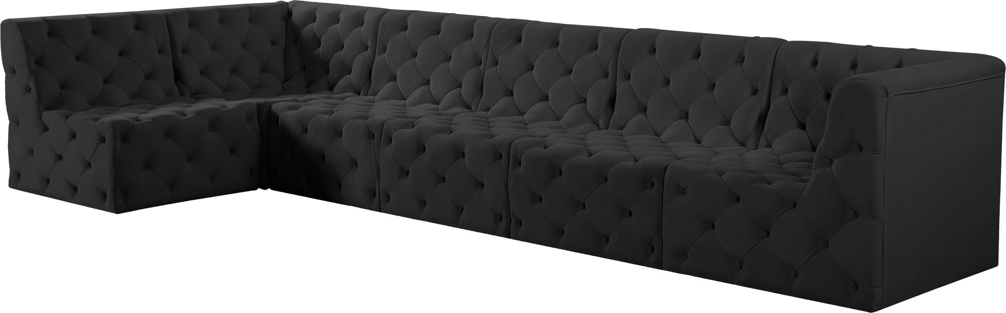 Tuft 157" 6-Piece Velvet Modular Sectional