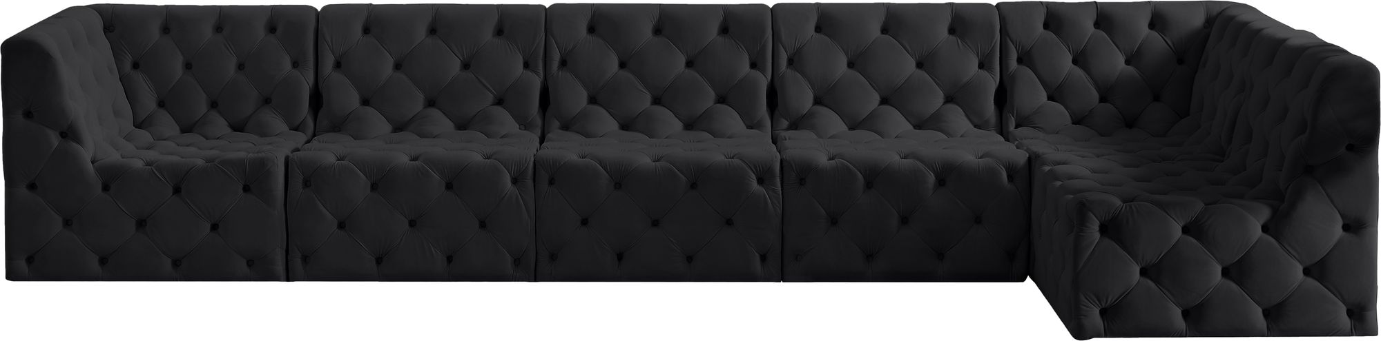 Tuft 157" 6-Piece Velvet Modular Sectional
