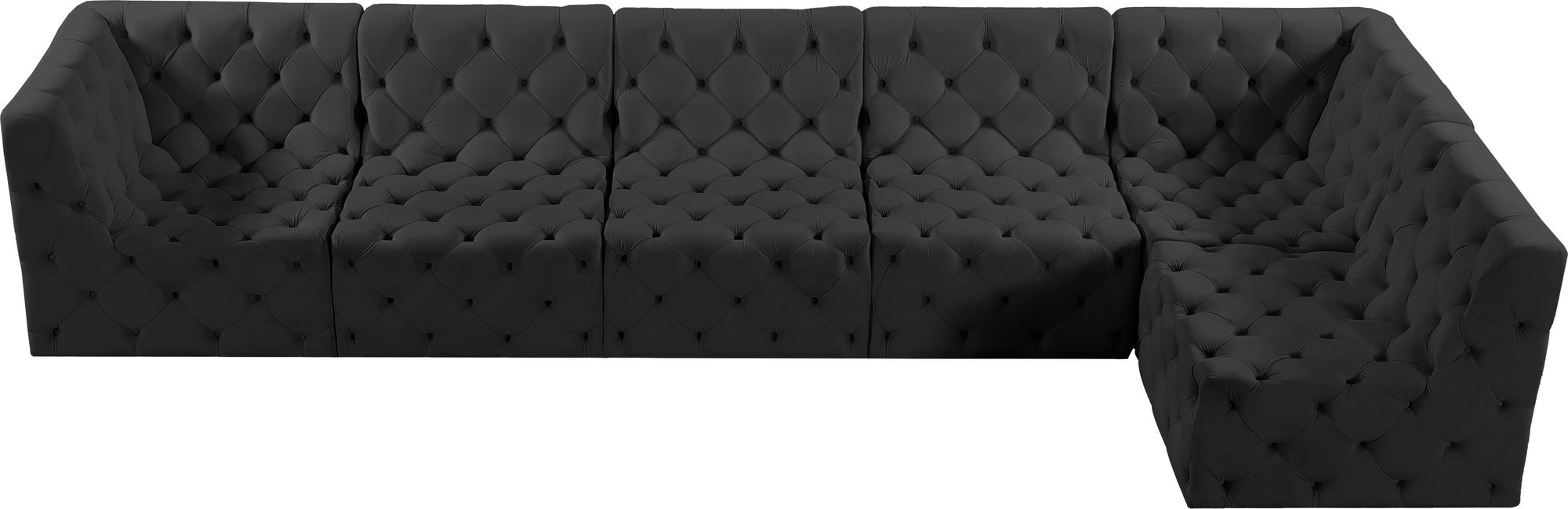 Tuft 157" 6-Piece Velvet Modular Sectional