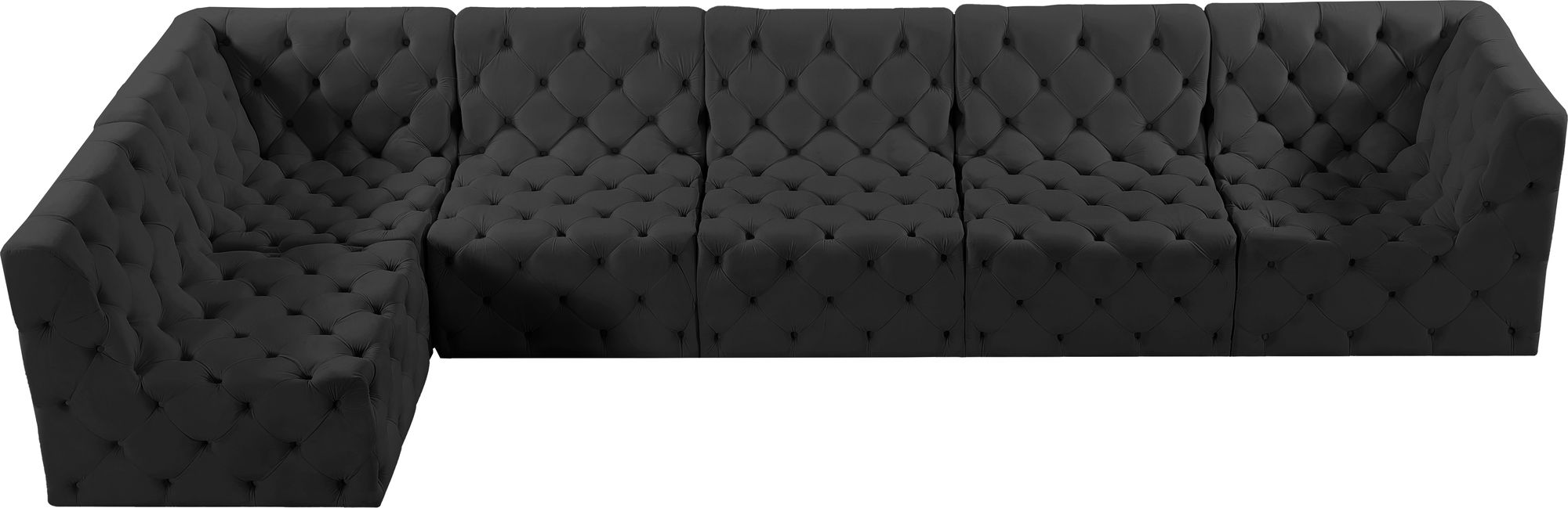 Tuft 157" 6-Piece Velvet Modular Sectional