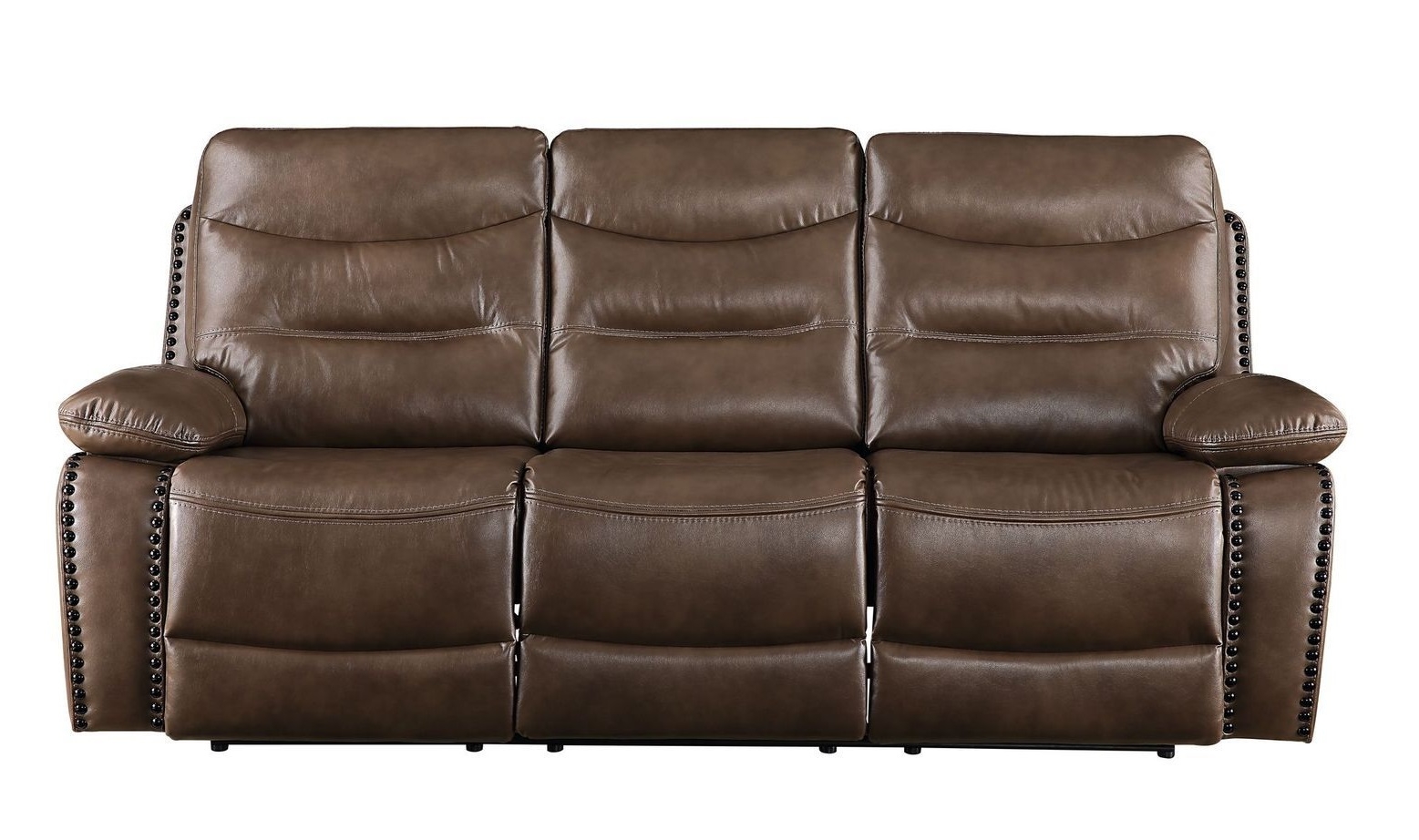 Aashi Leather-Gel Match Reclining Sofa