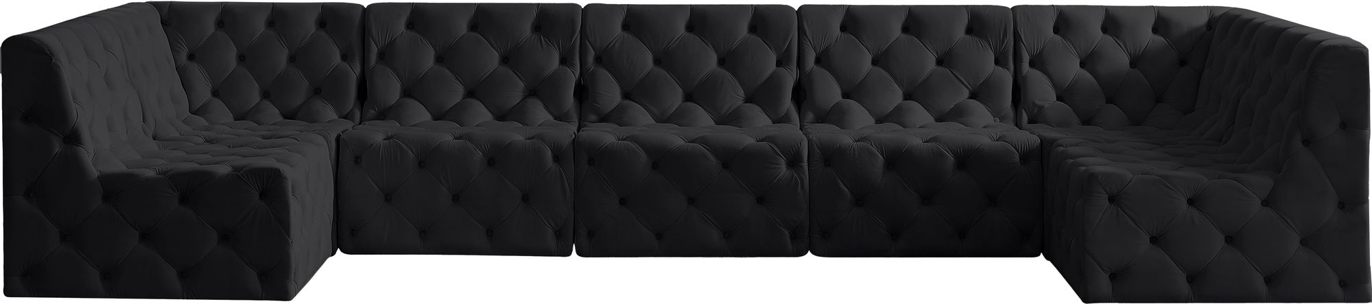 Tuft 157" 7-Piece Velvet Modular Sectional