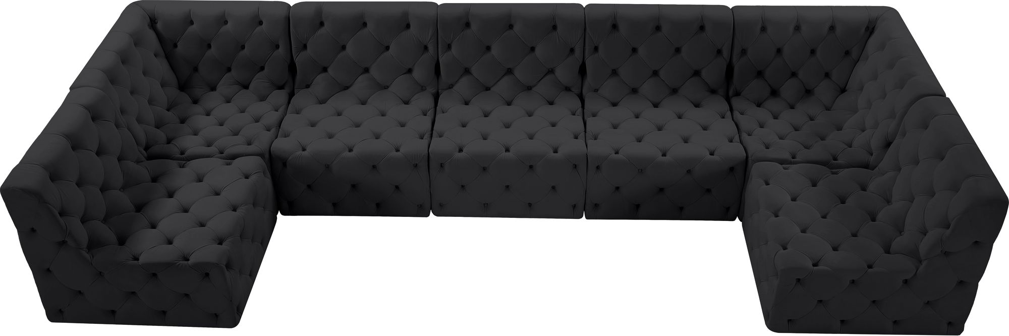 Tuft 157" 7-Piece Velvet Modular Sectional