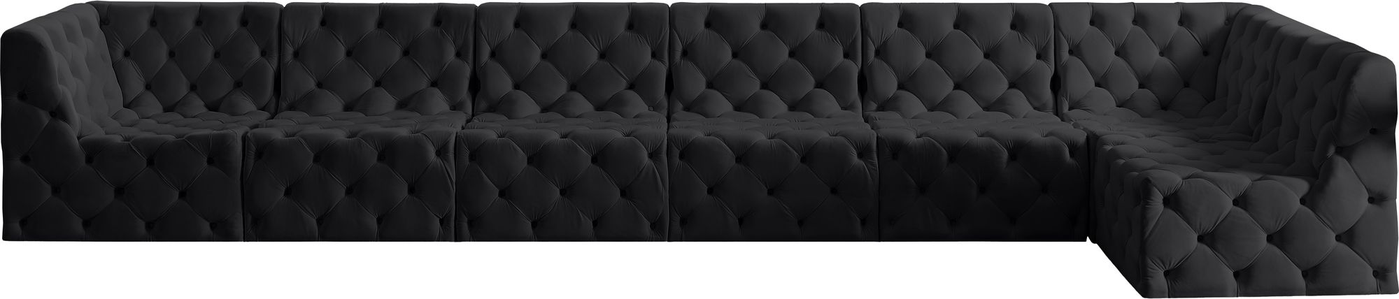 Tuft 186" 7-Piece Velvet Modular Sectional