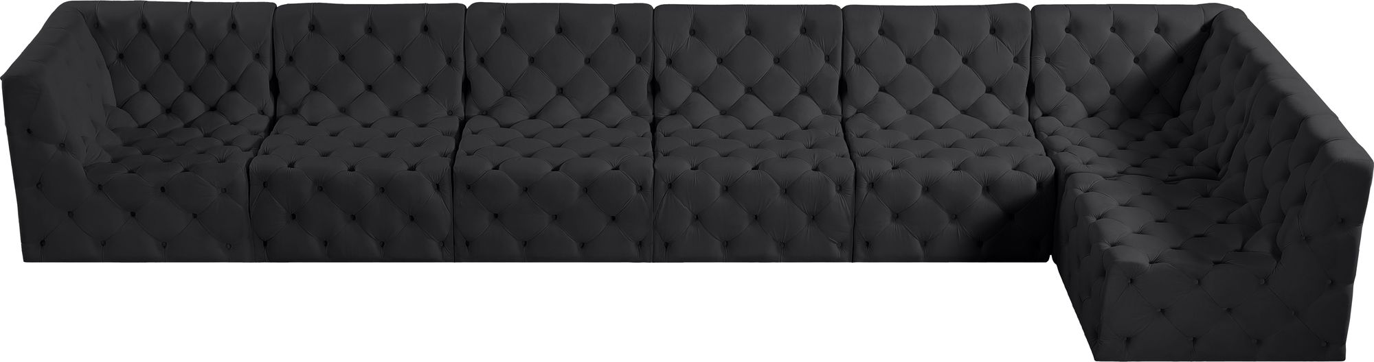 Tuft 186" 7-Piece Velvet Modular Sectional