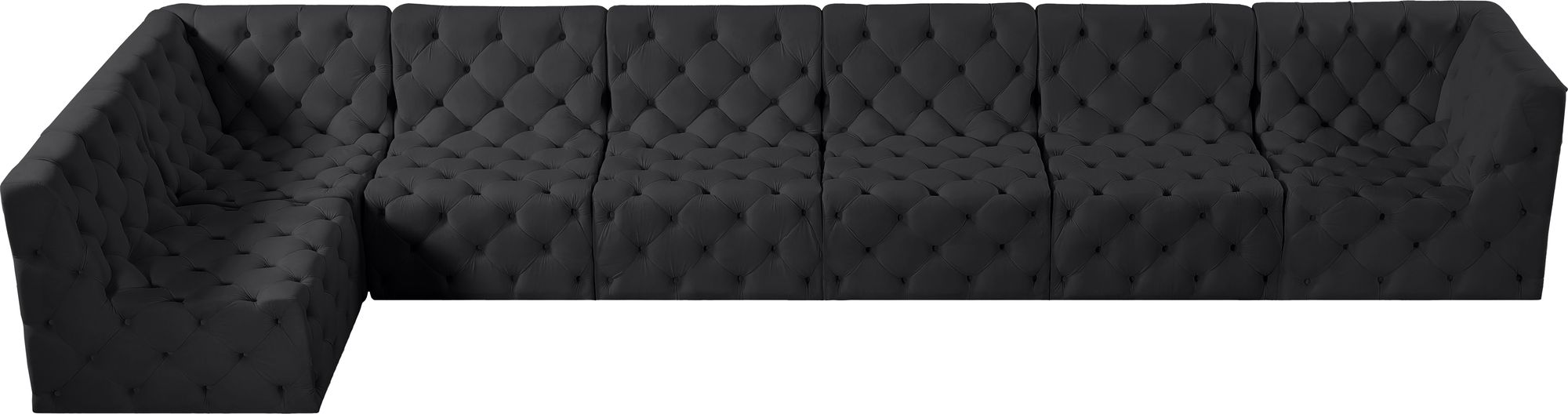Tuft 186" 7-Piece Velvet Modular Sectional