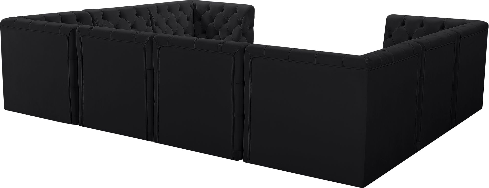 Tuft 128" 8-Piece Velvet Modular Sectional