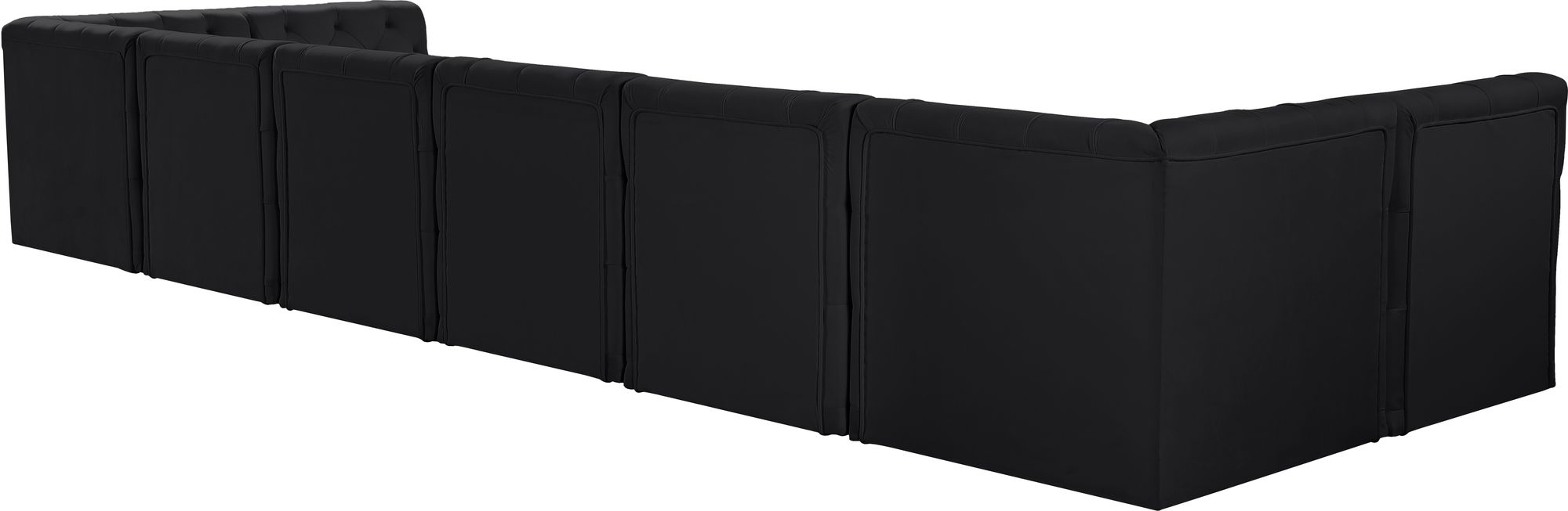Tuft 215" 8-Piece Velvet Modular Sectional