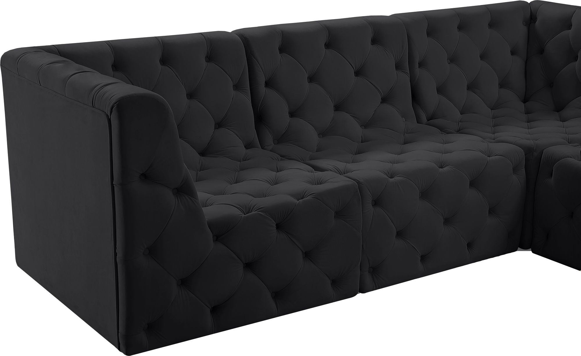Tuft 186" 8-Piece Velvet Modular Sectional
