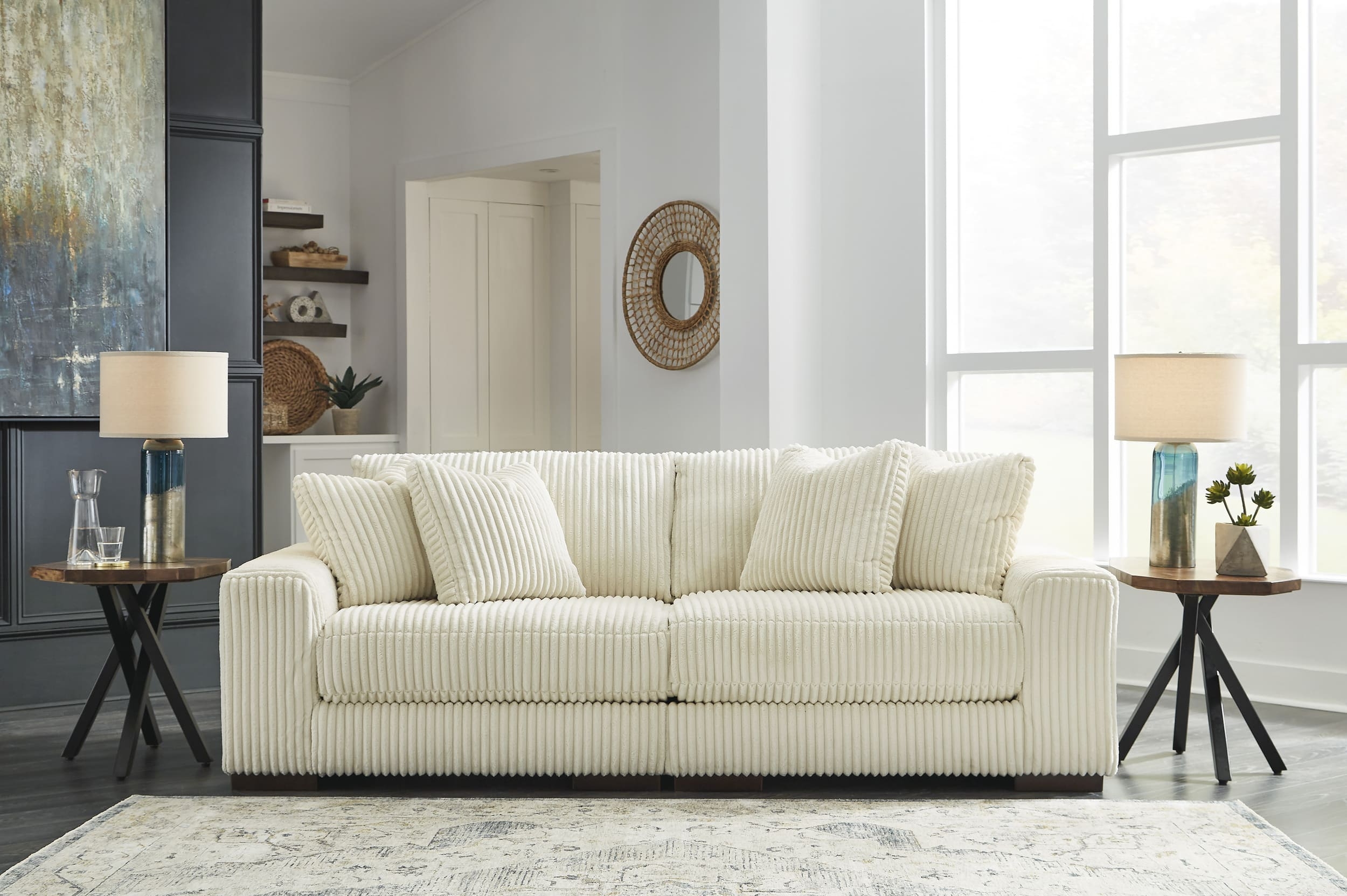 Lindyn 2-Piece Polyester Loveseat