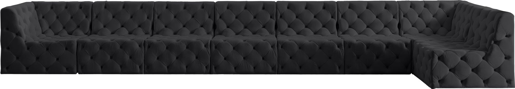 Tuft 186" 8-Piece Velvet Modular Sectional