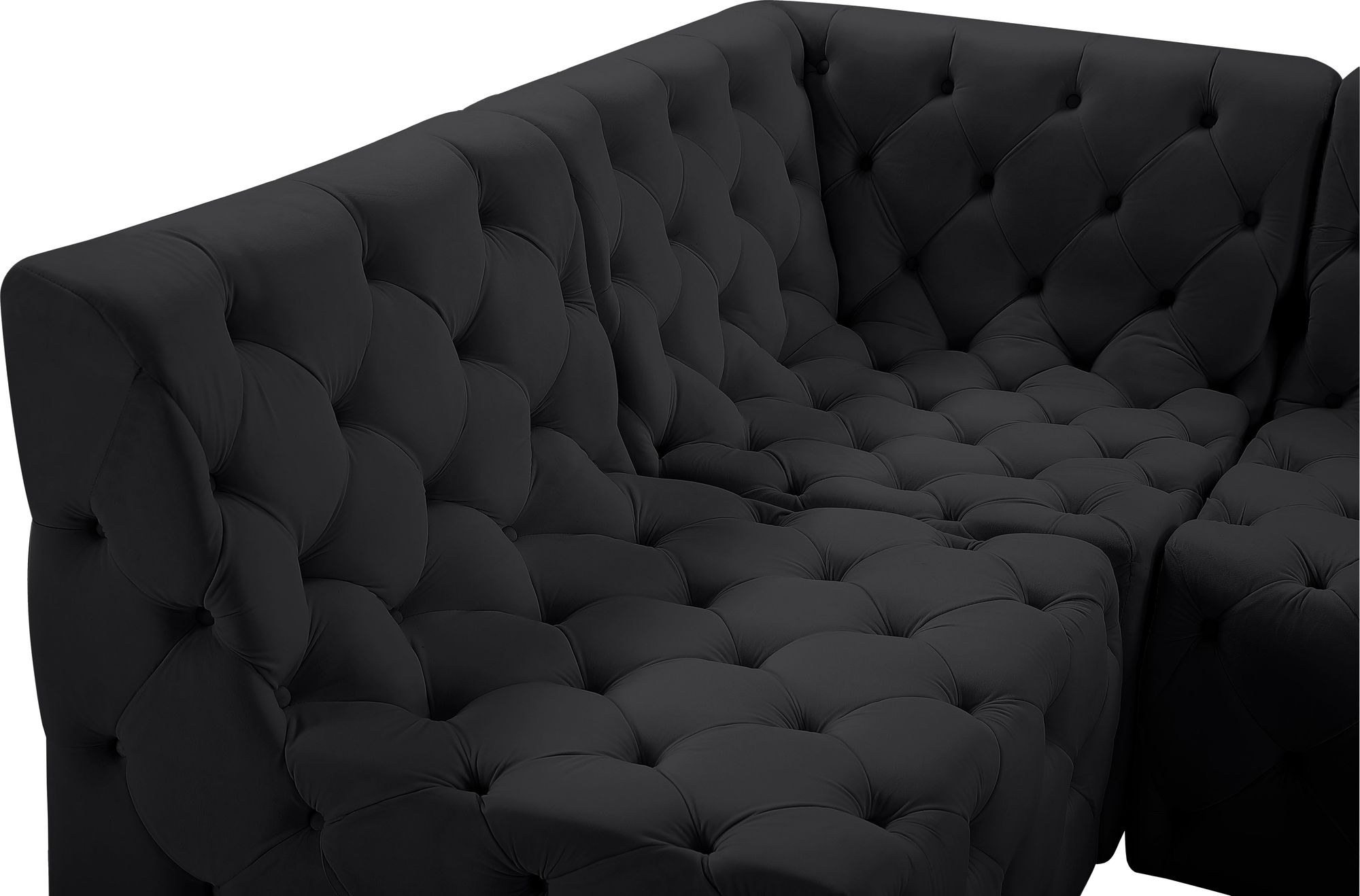 Tuft 215" 9-Piece Velvet Modular Sectional