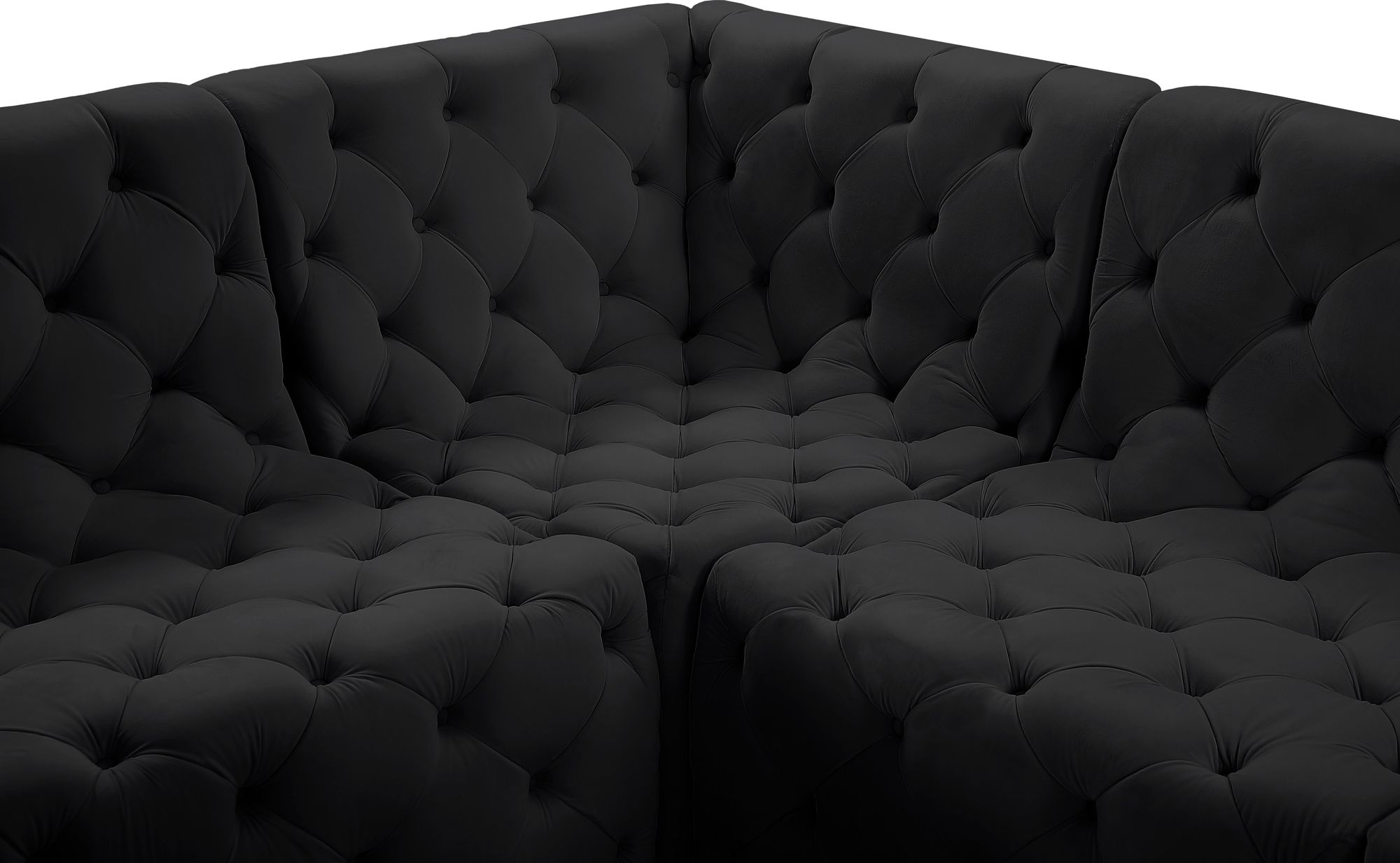 Tuft 215" 9-Piece Velvet Modular Sectional