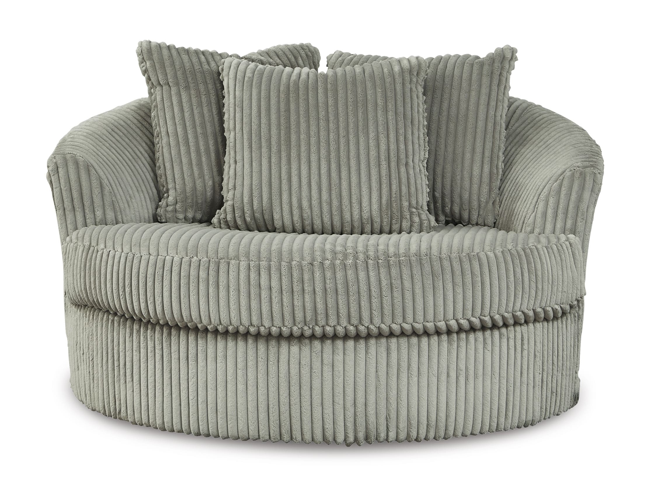 Lindyn Polyester Oversized Swivel Accent Chair