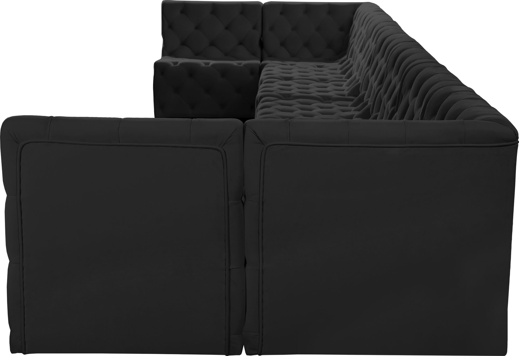 Tuft 215" 9-Piece Velvet Modular Sectional