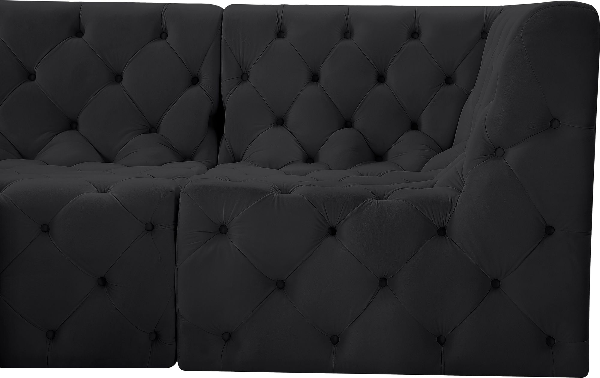 Tuft 215" 9-Piece Velvet Modular Sectional