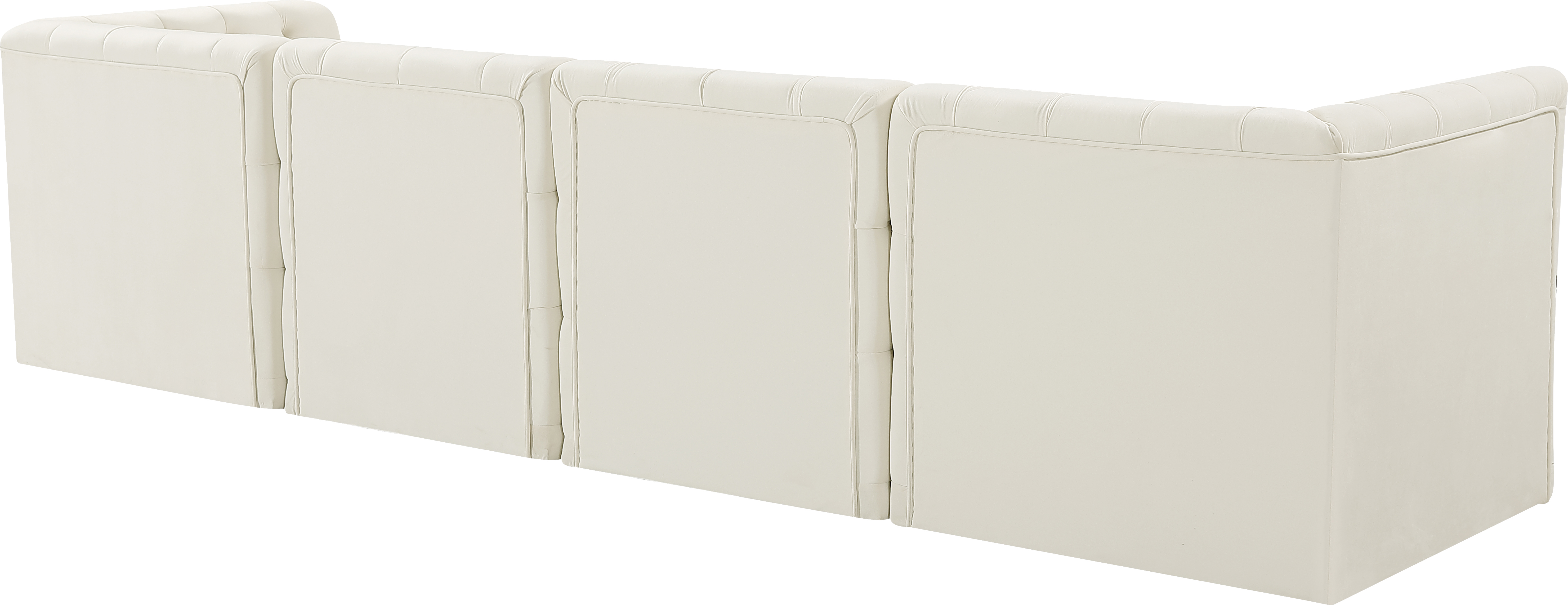 Tuft 128" Velvet Modular Sofa