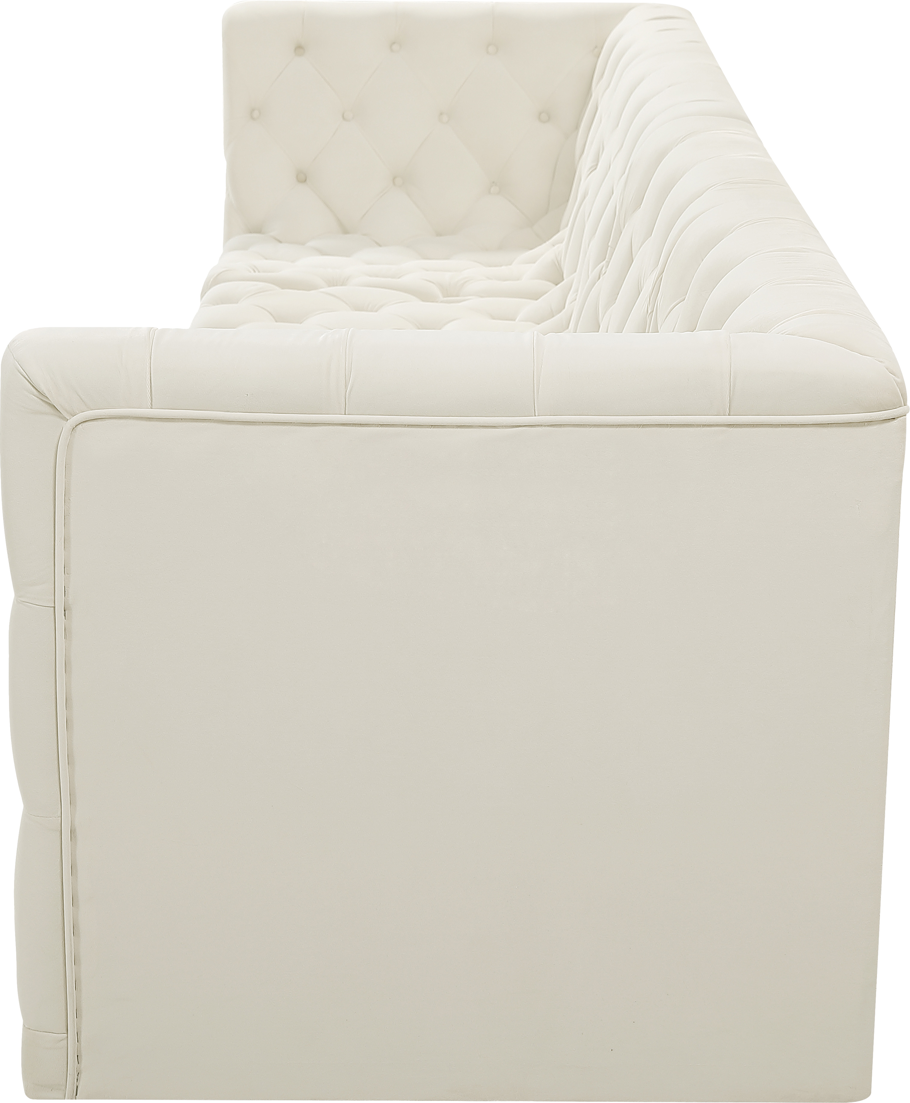 Tuft 128" Velvet Modular Sofa