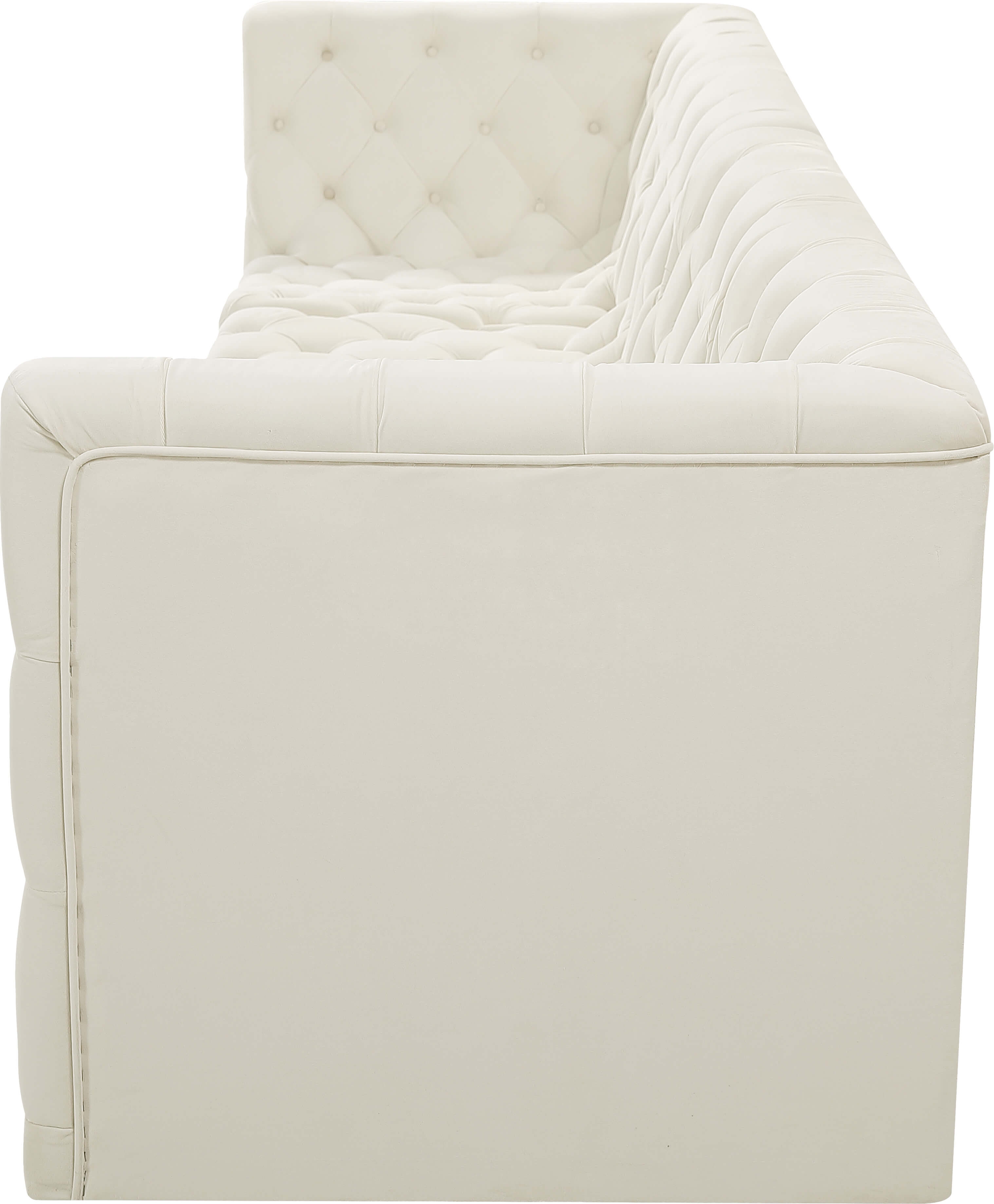 Tuft 128" Velvet Modular Sofa
