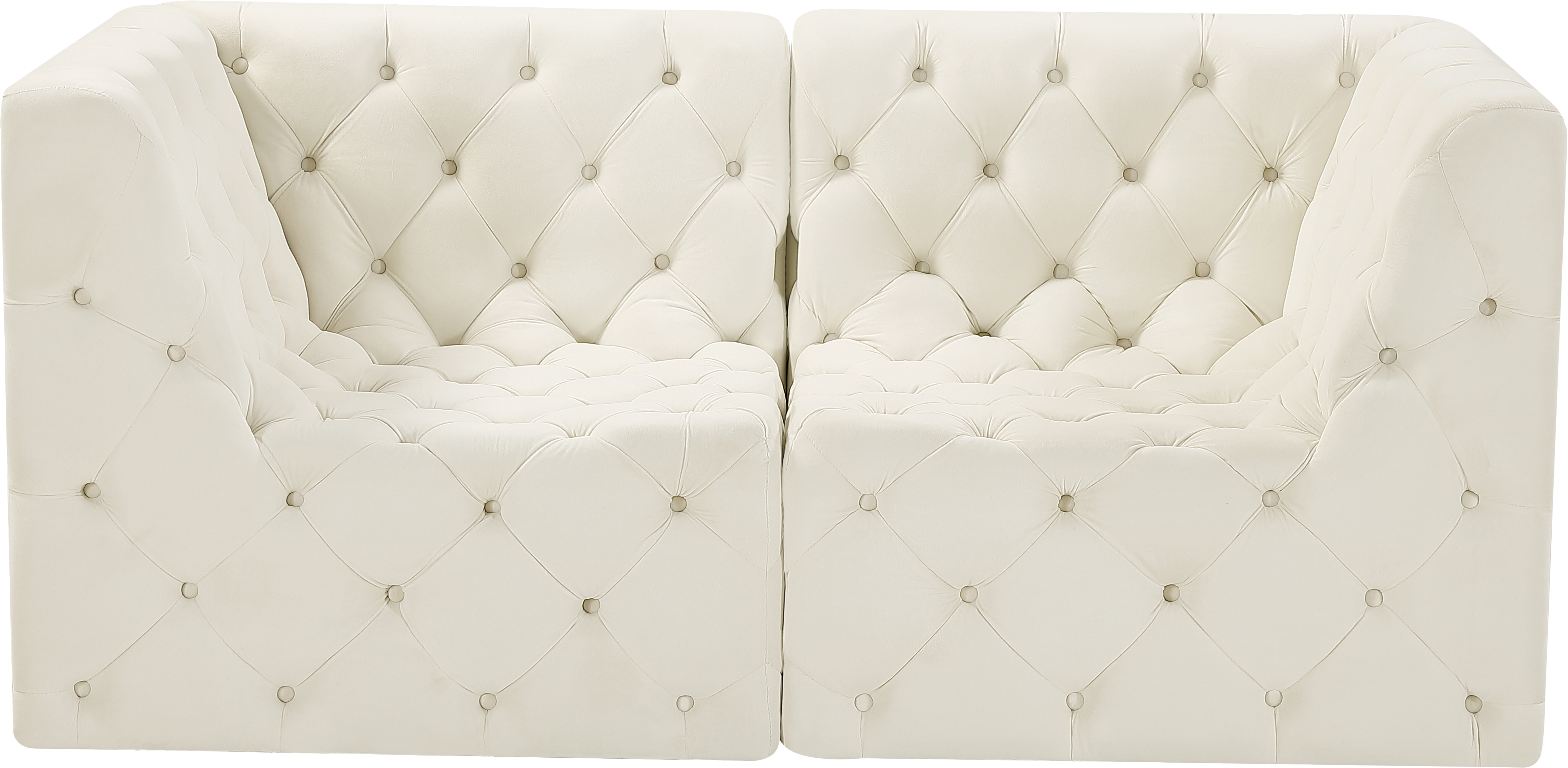 Tuft 70" Velvet Modular Sofa